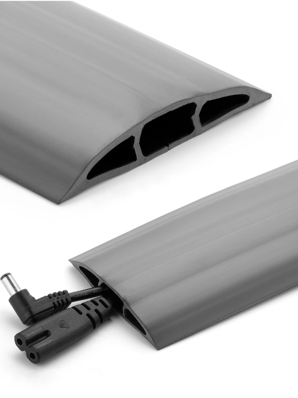 Bates 6FT Floor Cord Cover Gray Cable Protector Wire Management Raceway Strip